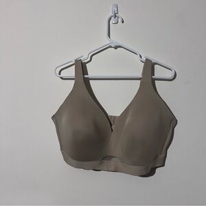 Cacique 42F Comfort Bliss Lightly Lined T Shirt Bra Beige Nude No Underwire